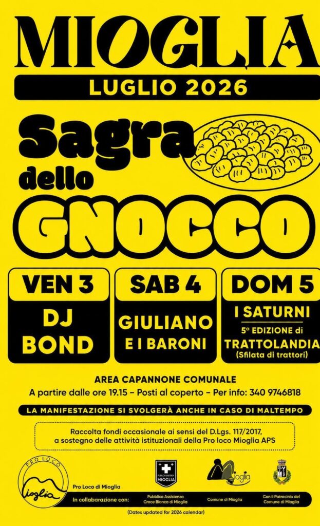 sagra dello gnocco mioglia pro loco2026